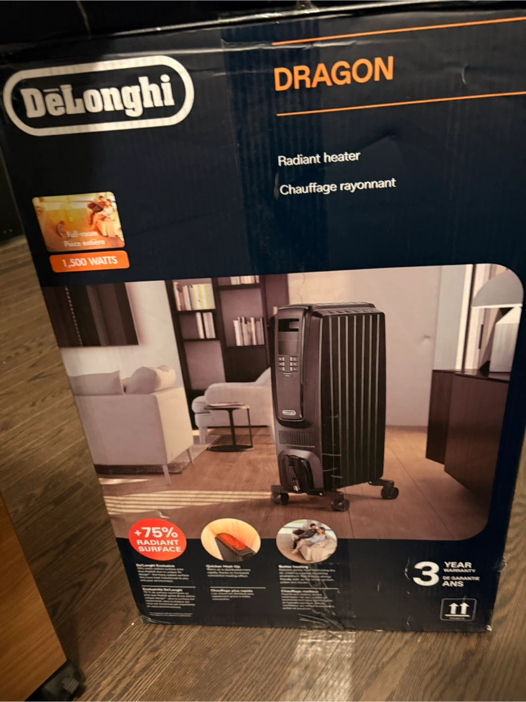 DeLonghi Dragon Radiant Heater - photo 5