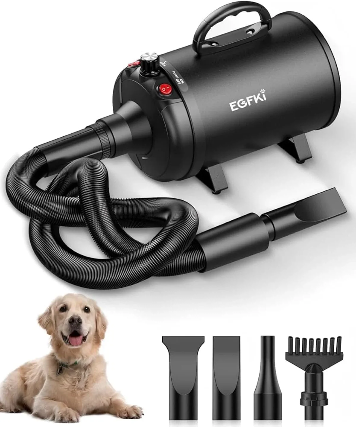 EGFKI Dog Dryer,Grooming with 4 Nozzles thumbnail