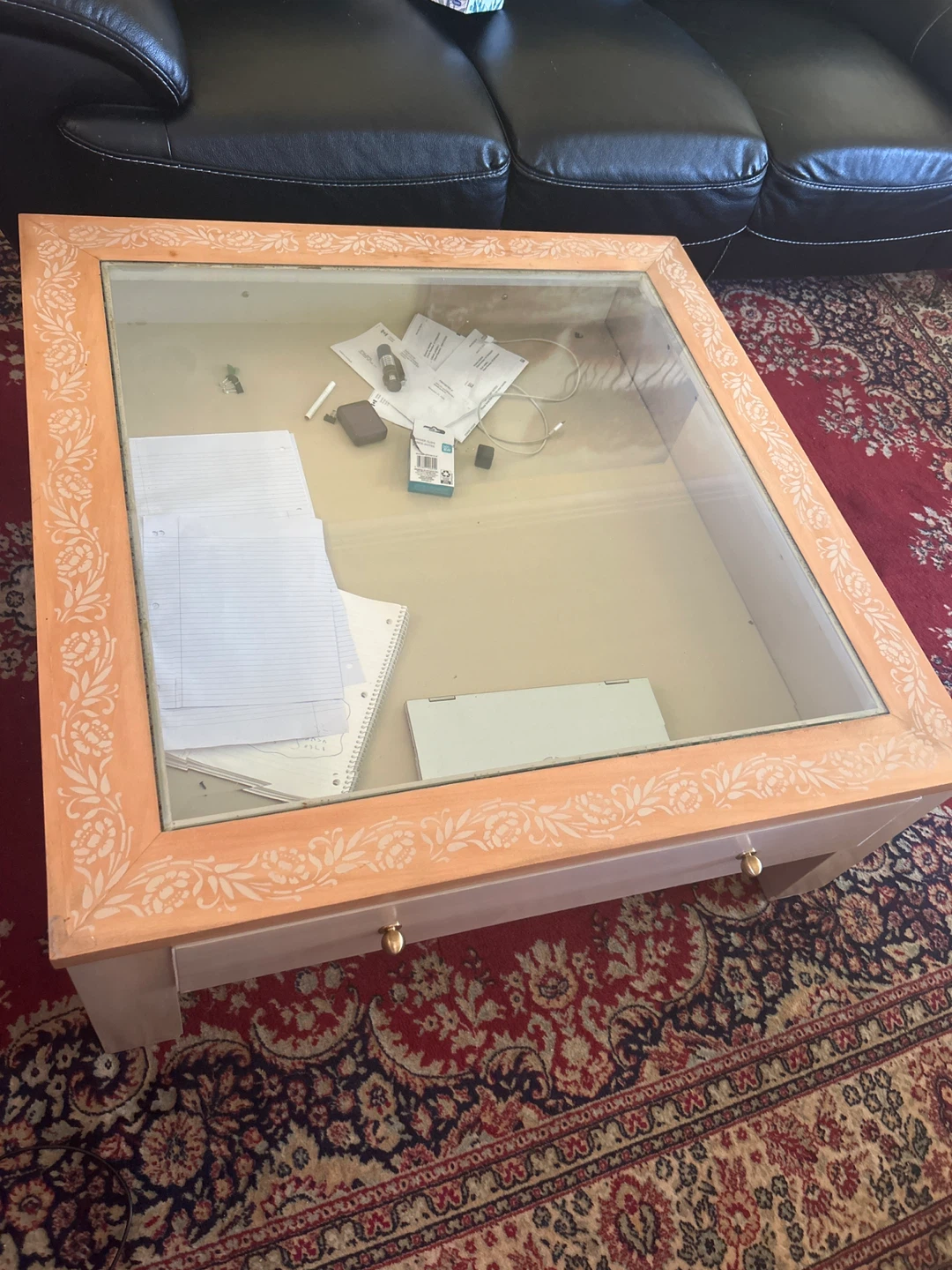 Glass Top Coffee Table