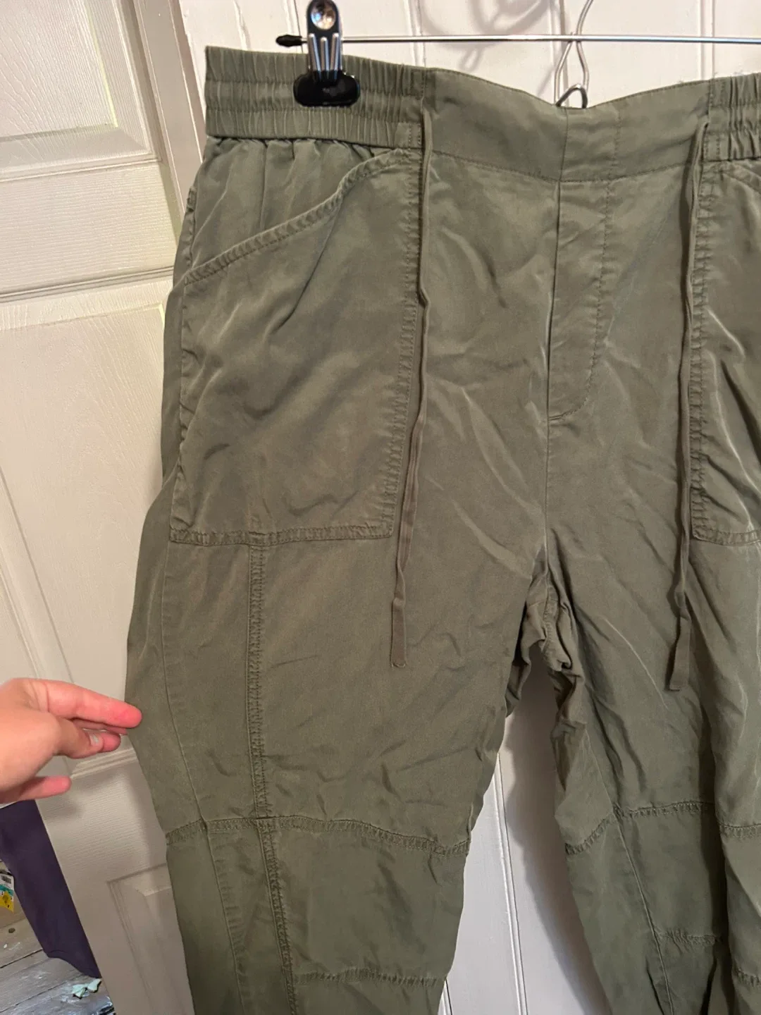 Banana Republic Olive Green Pants - Size L image indicator(2)