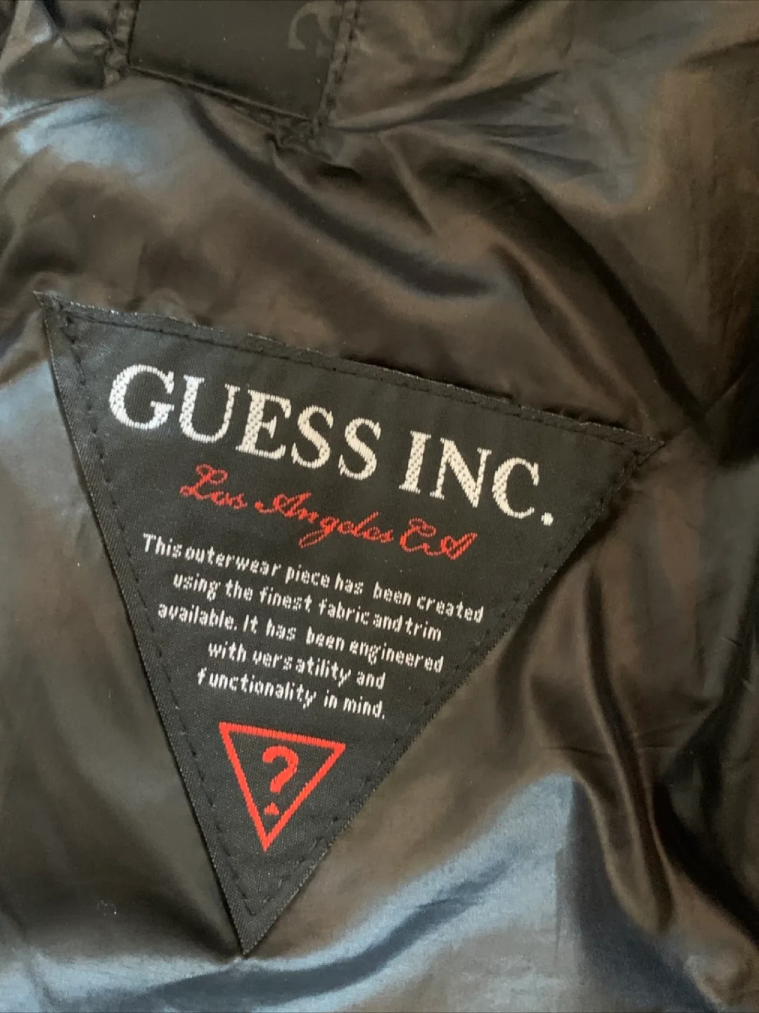 Guess Black Puffer Jacket with Faux Fur Hood (Women) image indicator(6)