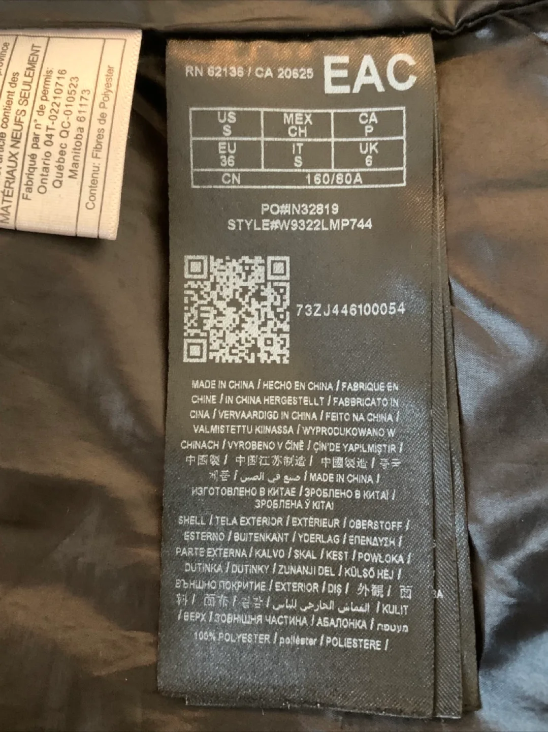 Guess Black Puffer Jacket with Faux Fur Hood (Women) image indicator(7)