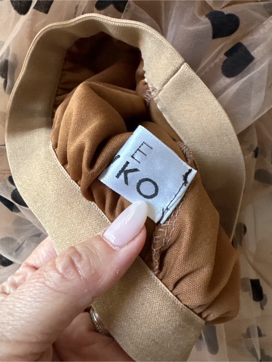 Kate Hewko Ltd Edition Tulle Skirt, Black Velvet Hearts image indicator(9)