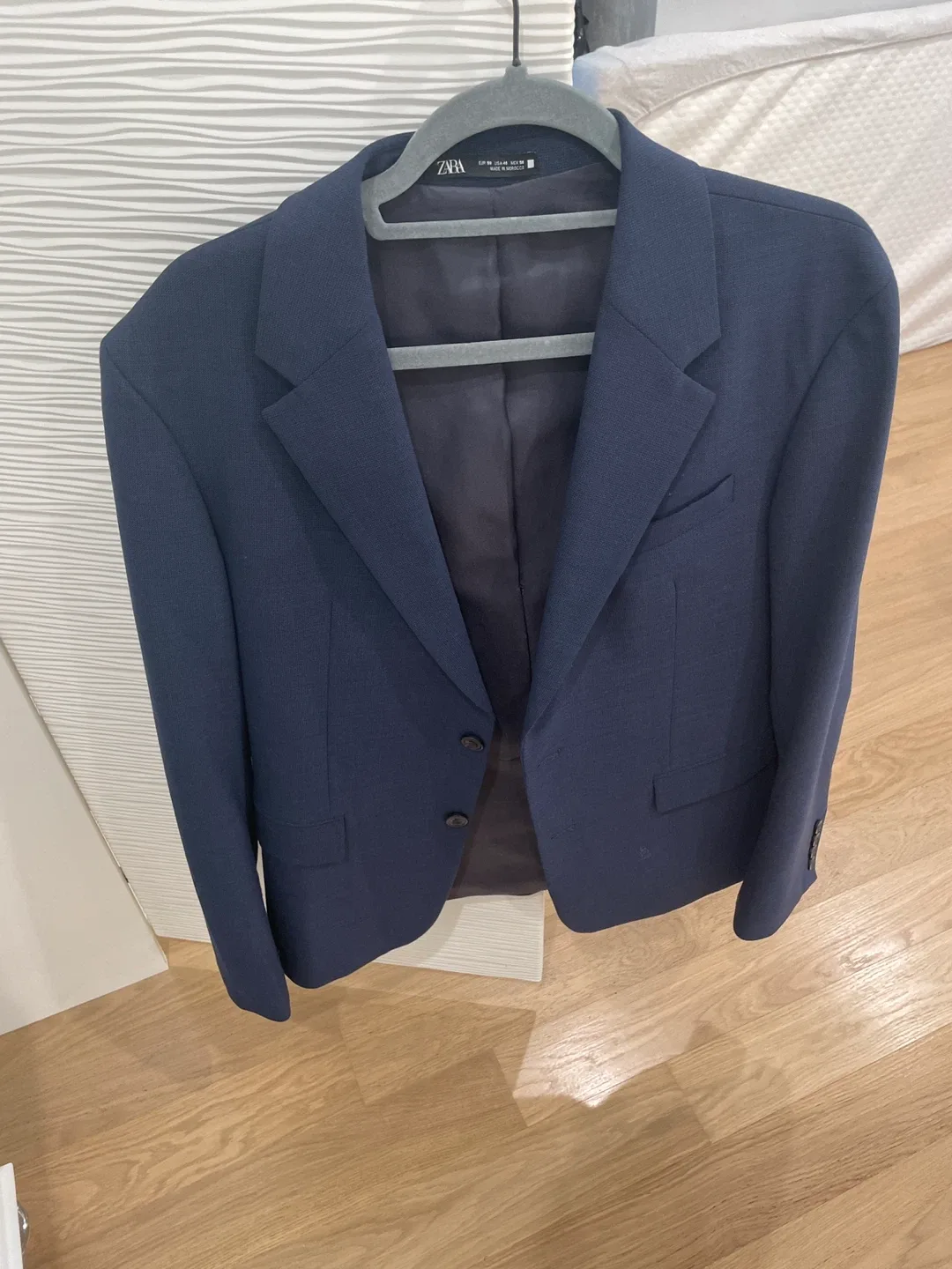 Zara Navy Blue Blazer - Size M thumbnail