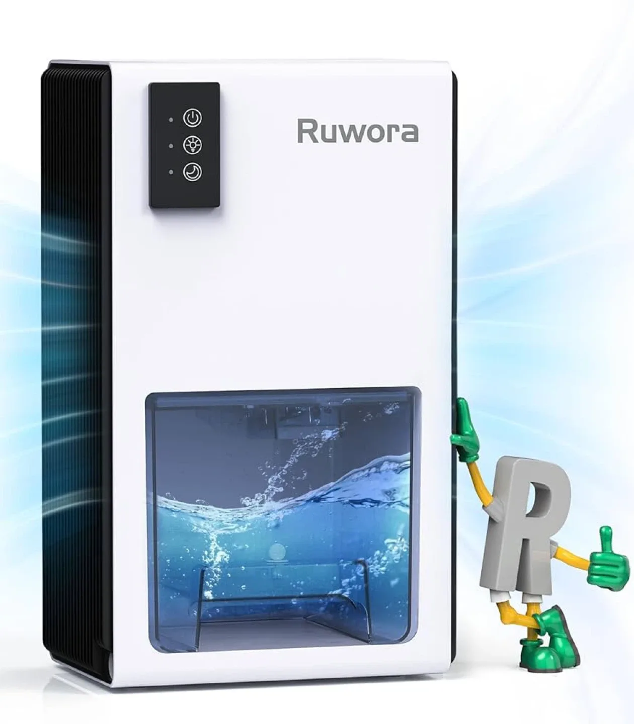 Ruwora Dehumidifier with Colorful Night Lights thumbnail