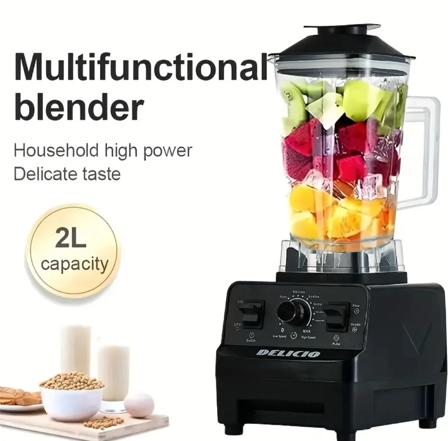 Delicio Multifunctional Blender - 2L Capacity