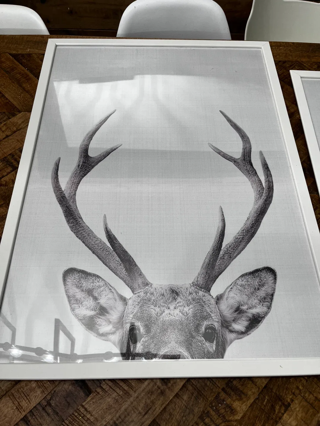 Ikea FISKBO Picture Frame with deer print thumbnail