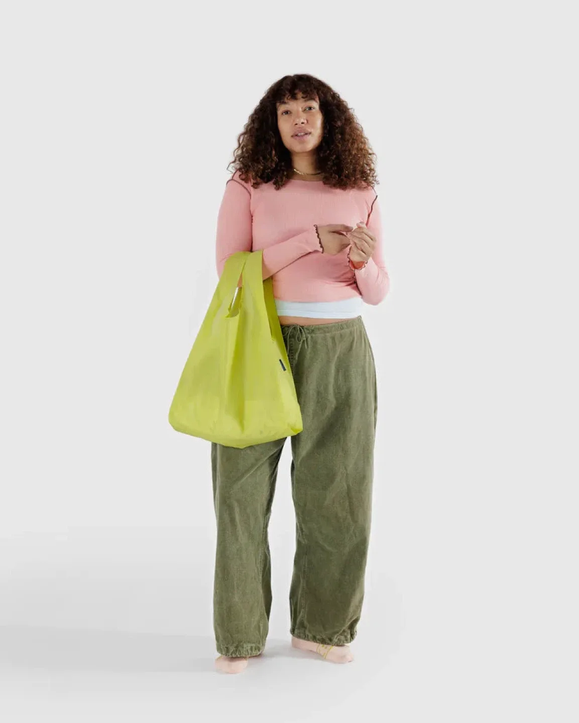 Baggu Standard Reusable Bag - Lemon Curd NEW image indicator(3)