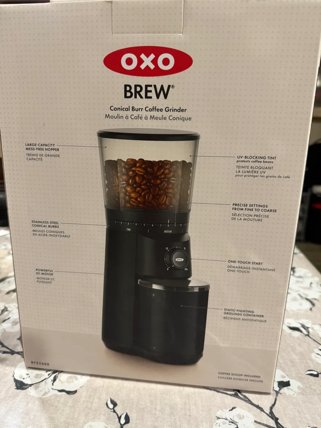 OXO Brew Conical Burr Coffee Grinder - Like New! thumbnail