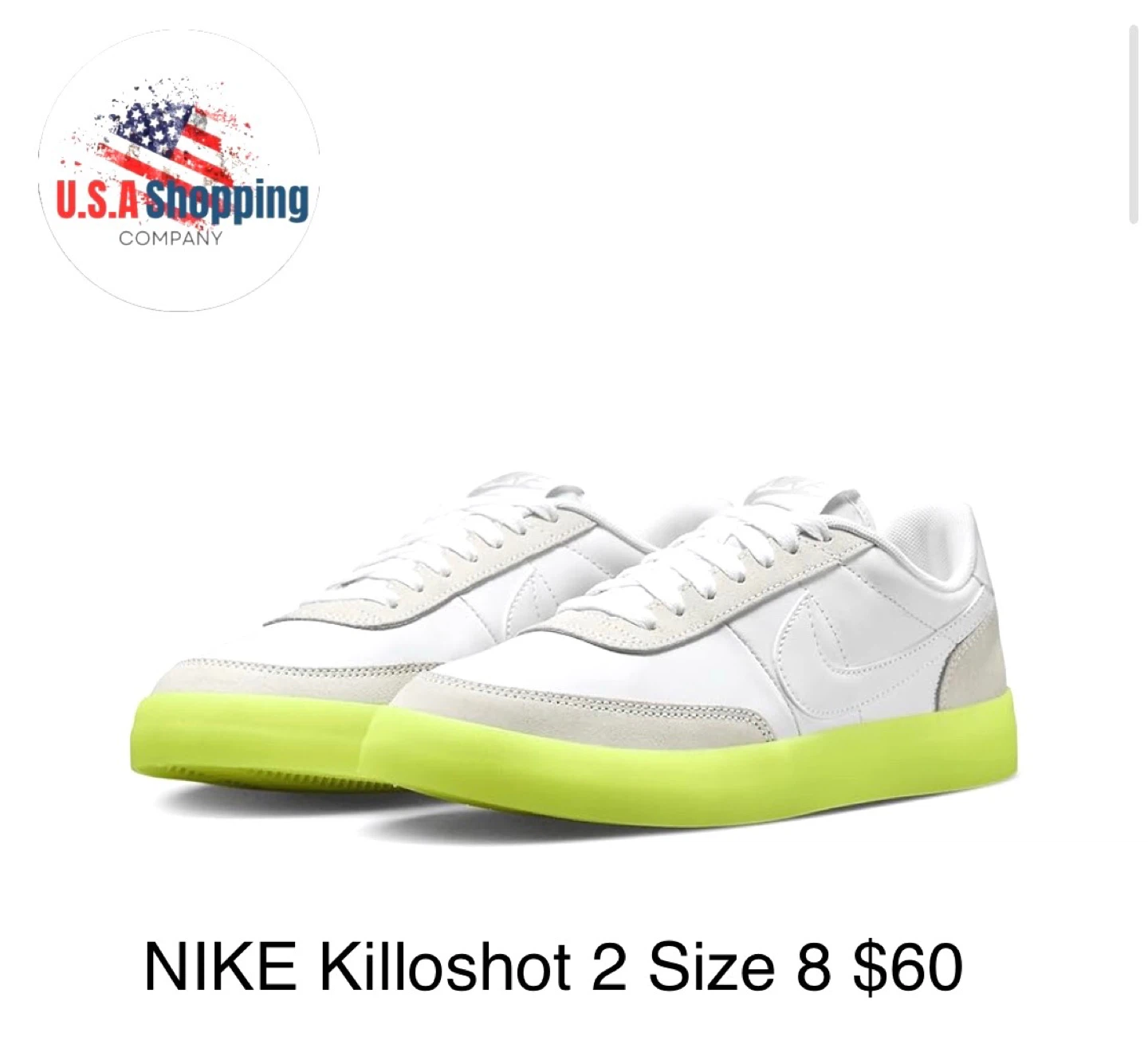 NEW Nike Killshot 2 Unisex Running Shoes Sz 8