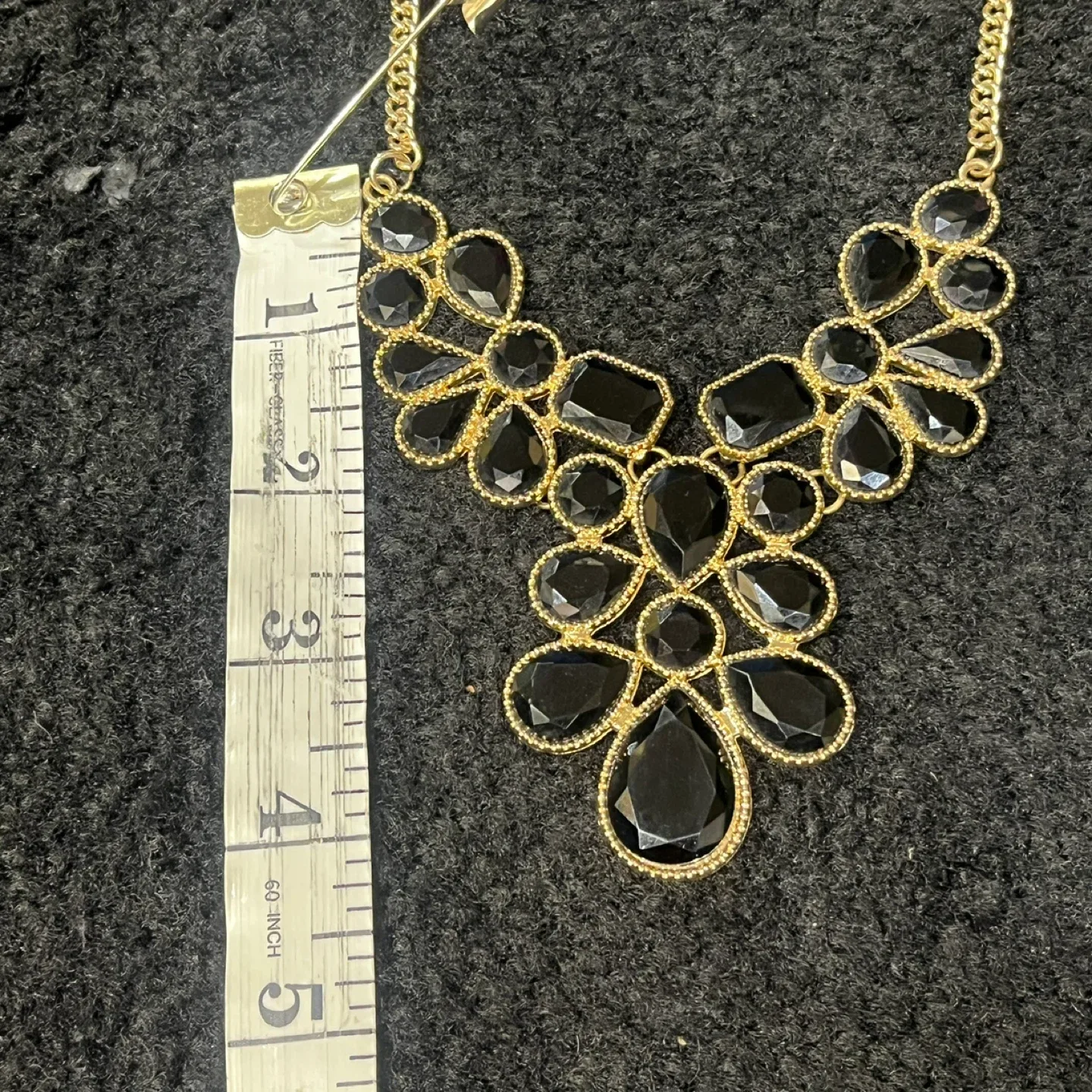 Gold Tone Necklace and Earrings Set image indicator(5)