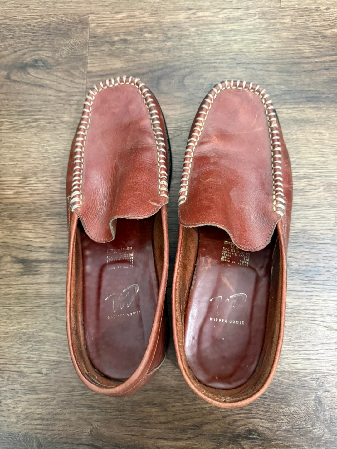 Michel Domix Leather Loafers - Size 8.5 - photo 2