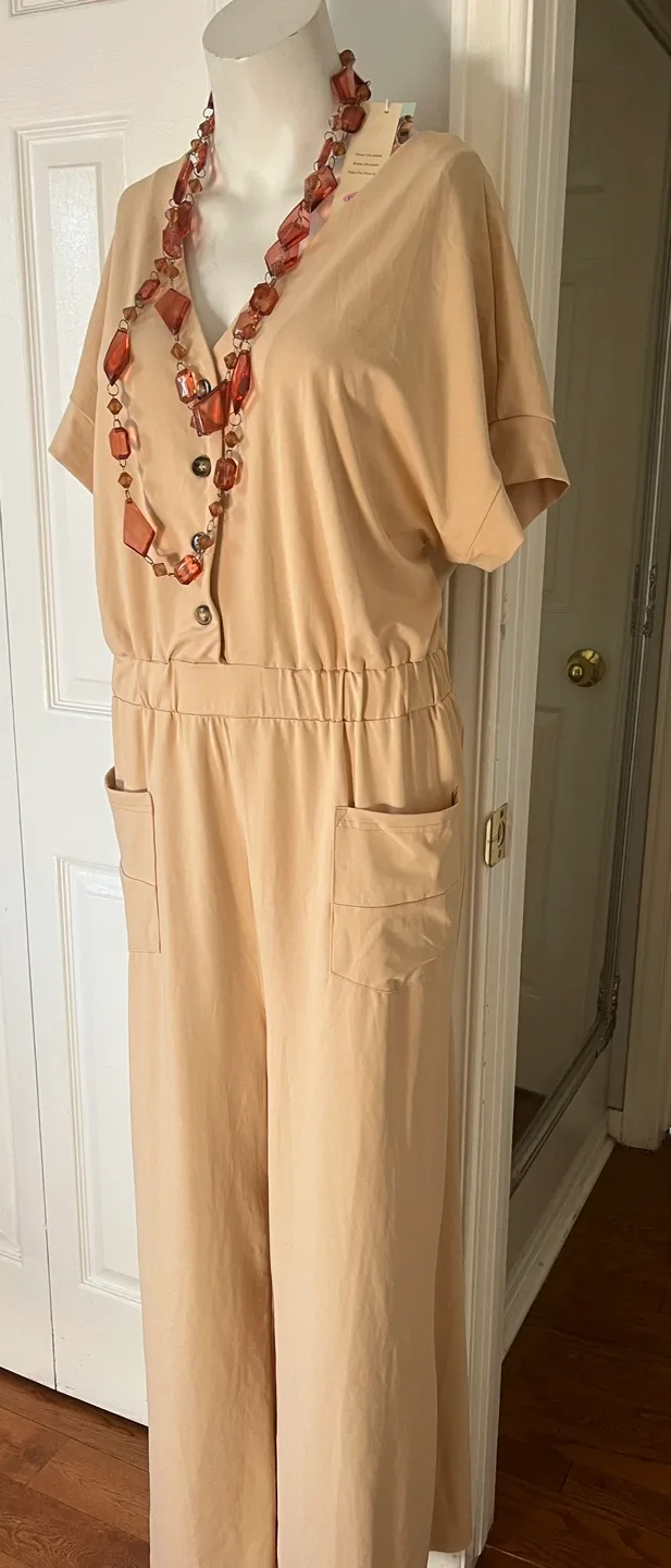 DOKOTOO Beige Jumpsuit - Size XL image indicator(6)