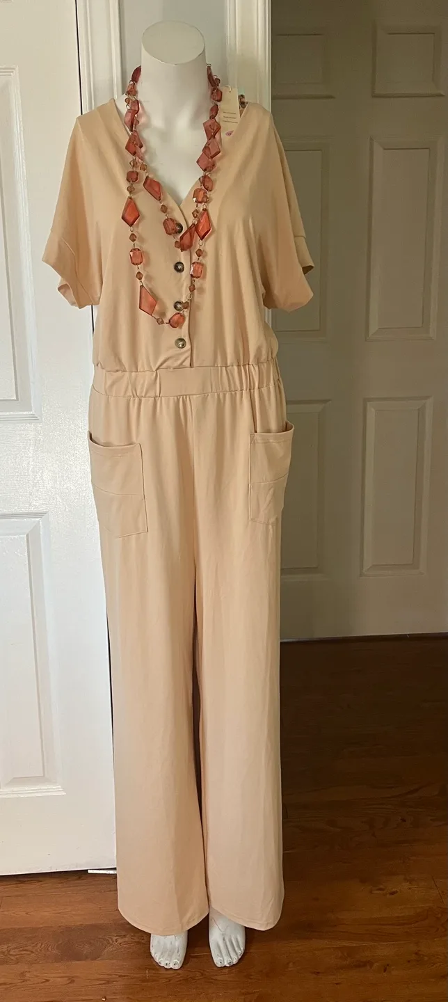 DOKOTOO Beige Jumpsuit - Size XL image indicator(8)