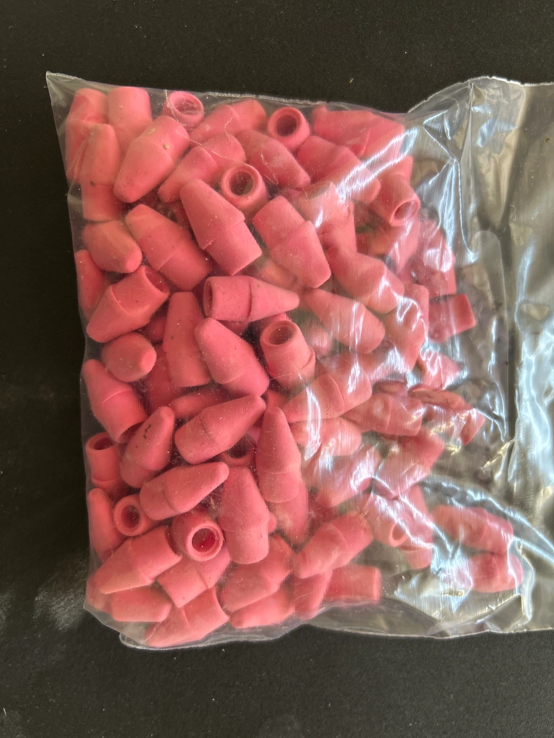 Bag of Pink Pencil Erasers