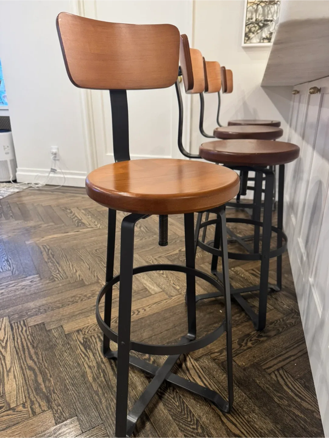 West Elm Swivel Counter Stools - set of 4 image indicator(3)