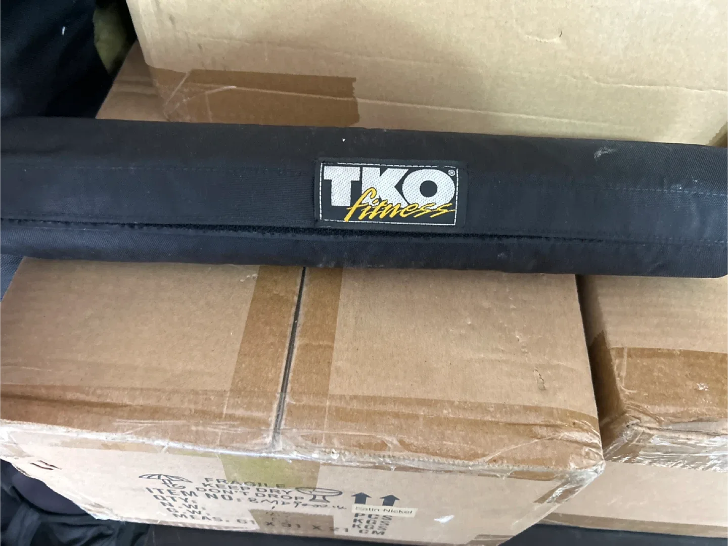 TKO Fitness Bar Pad - Black