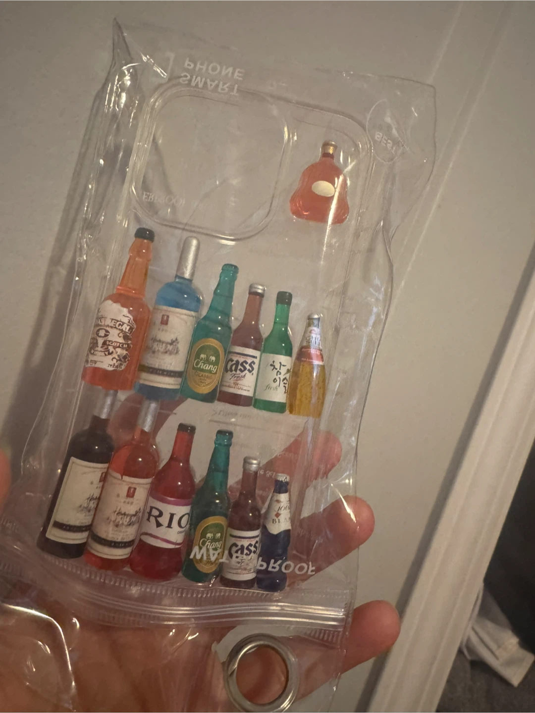iPhone Case with Miniature Liquor Bottles