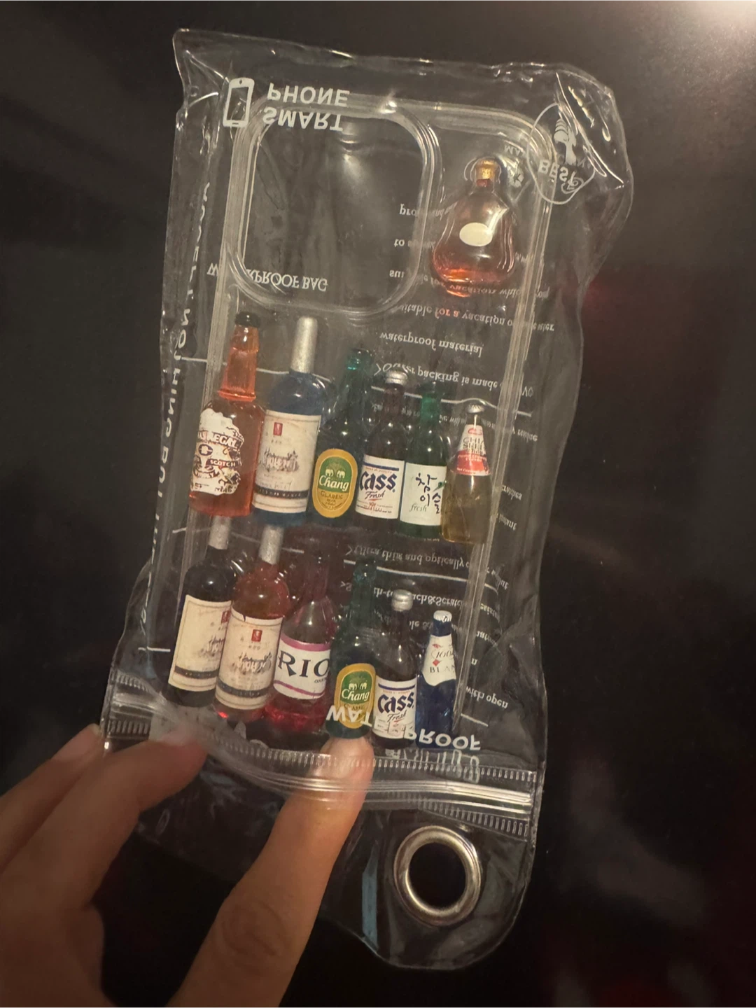 iPhone Case with Miniature Liquor Bottles - photo 2