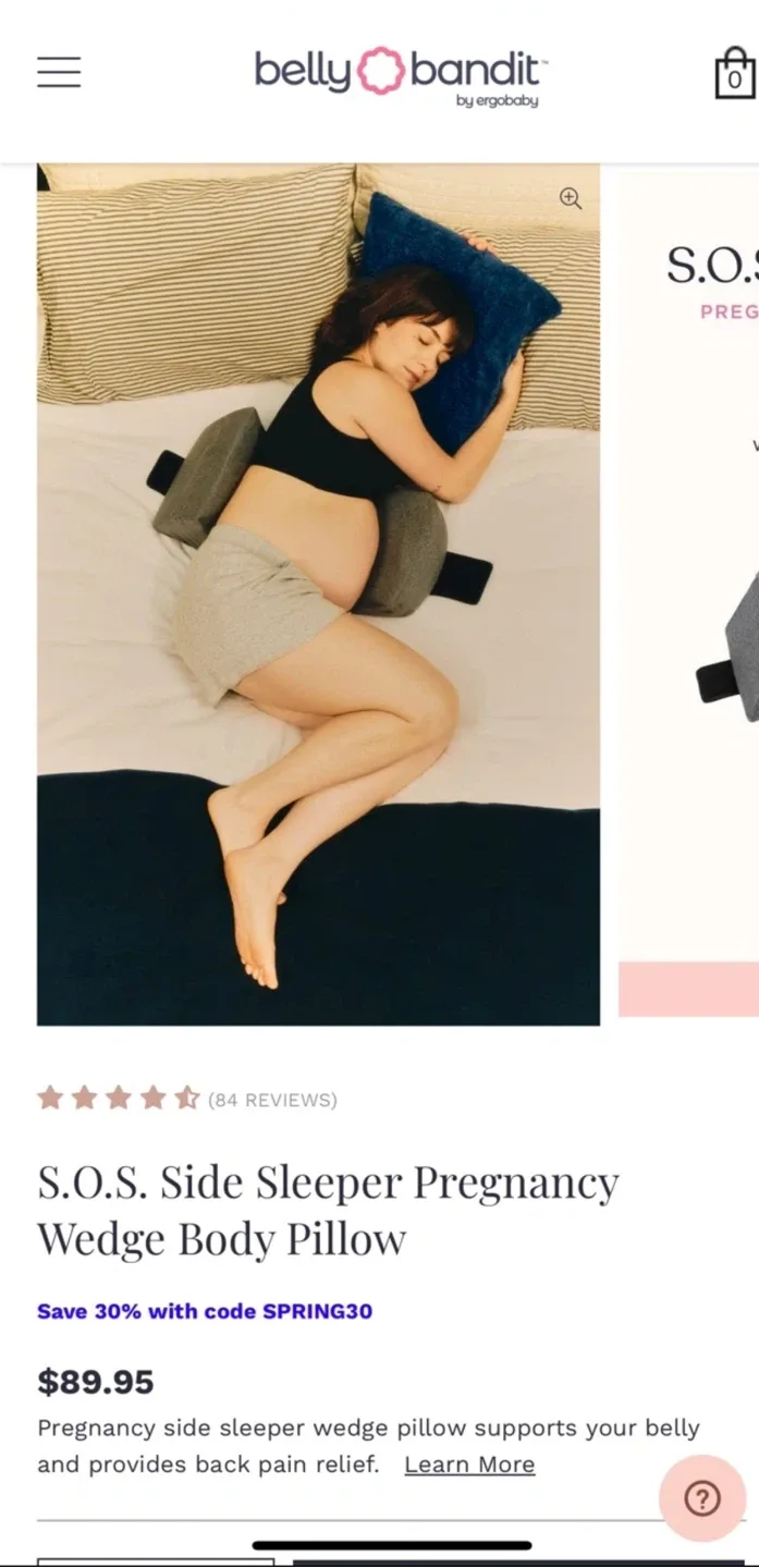 Belly Bandit S.O.S. Sleep-On-Side Maternity Pillow image indicator(3)