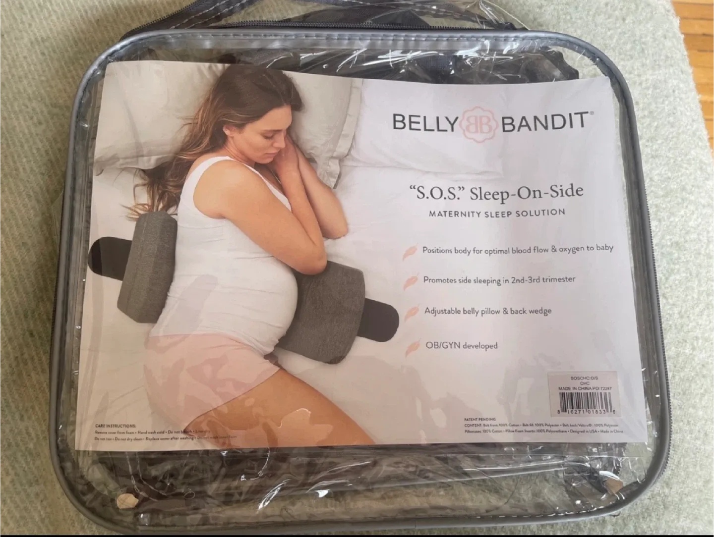 Belly Bandit S.O.S. Sleep-On-Side Maternity Pillow