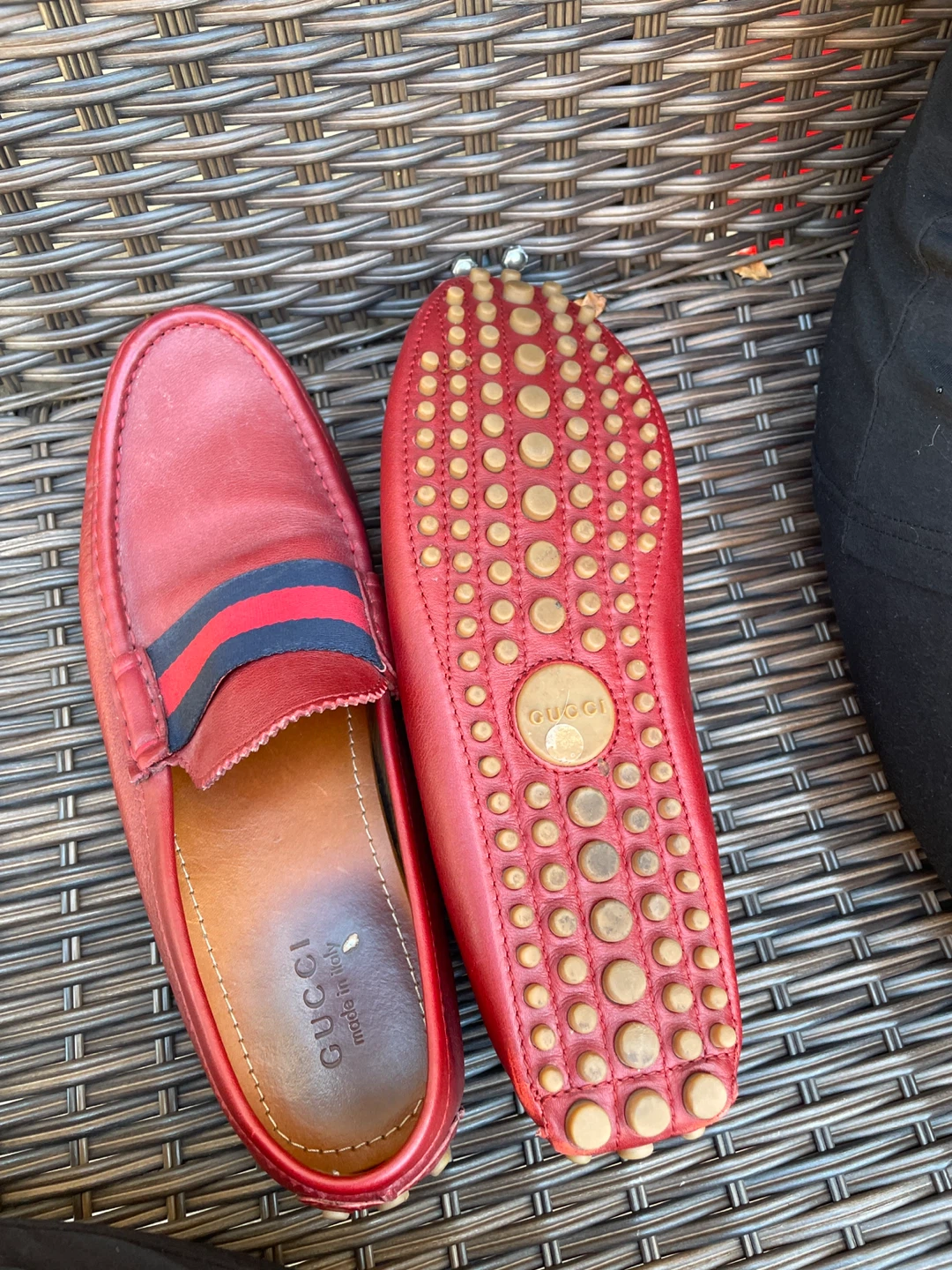 Gucci Red Leather Loafers - photo 2