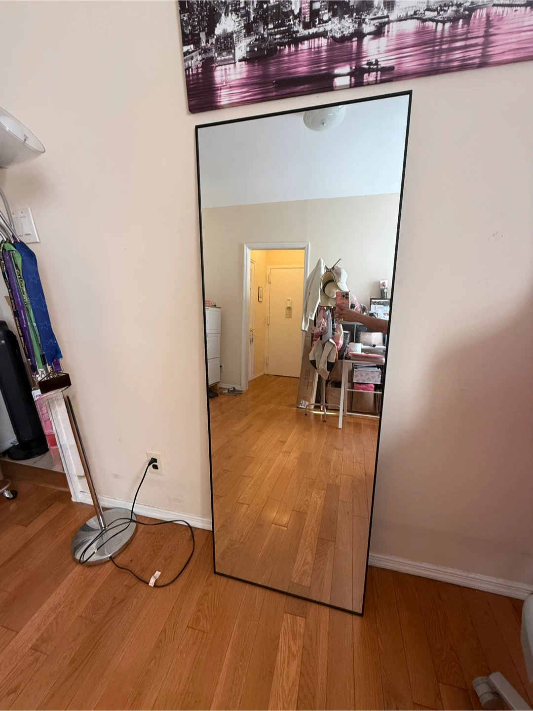 Full Length Mirror 64"x24" Black