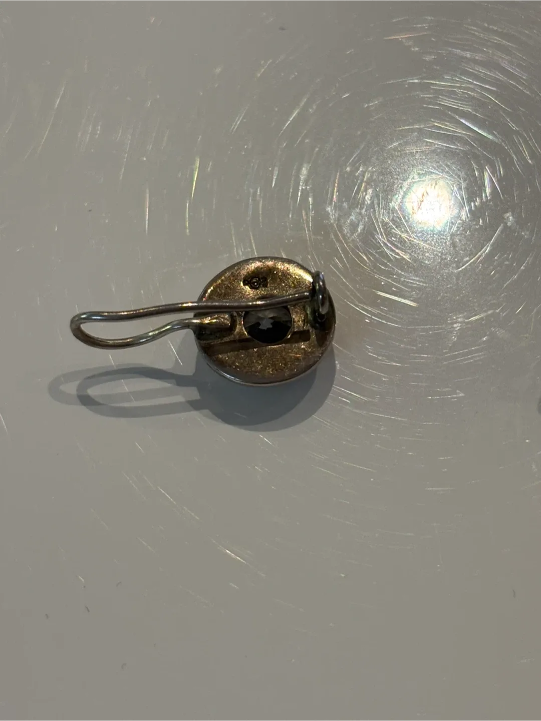 Silver Drop Earrings with Clear Stone image indicator(5)