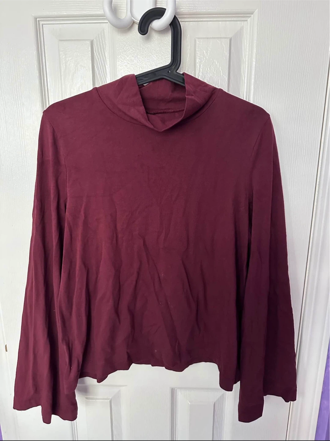 Madewell Burgundy Long Sleeve Top
