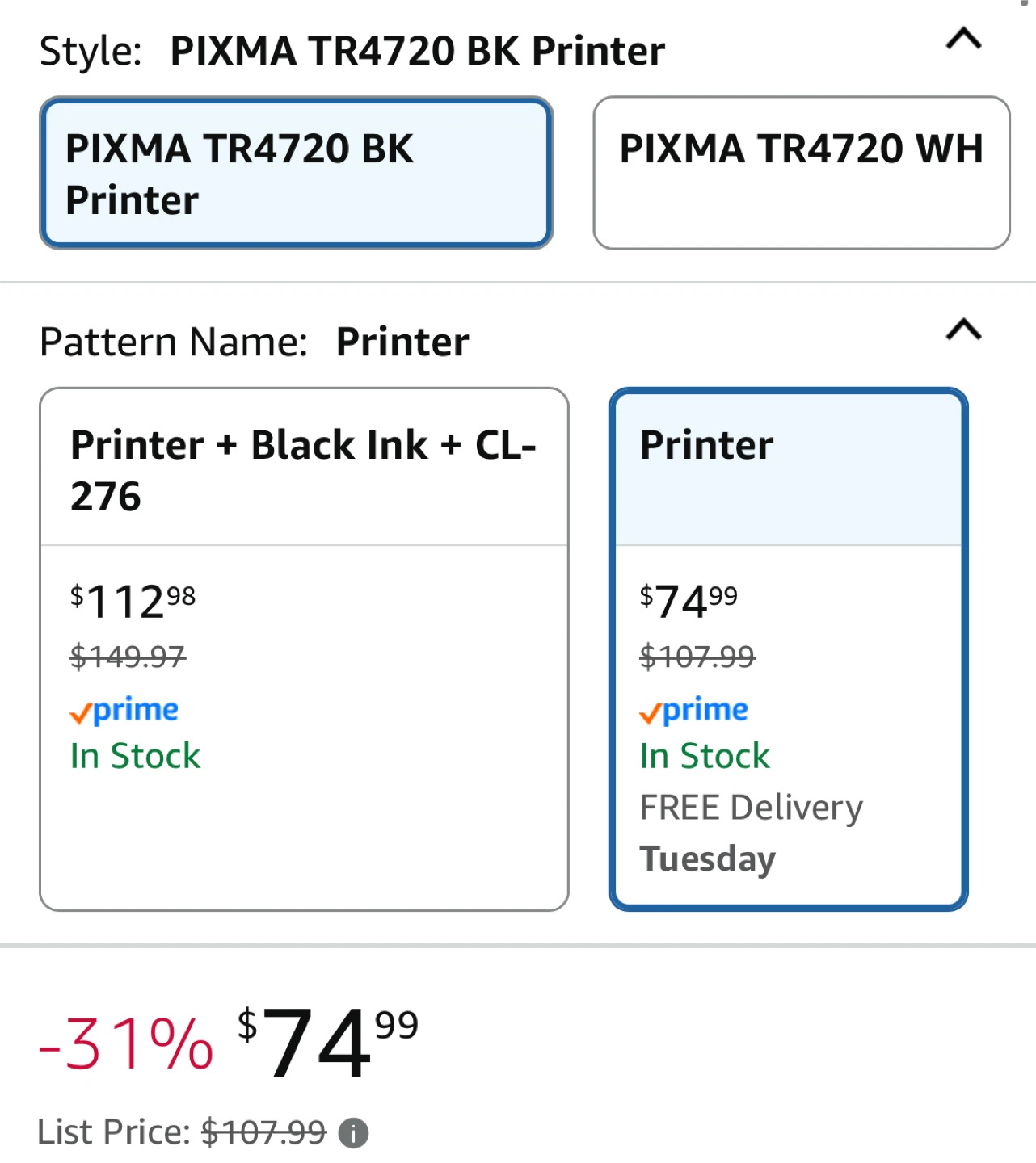 Canon PIXMA TR4720 All-in-One Wireless Printer - Black - photo 3