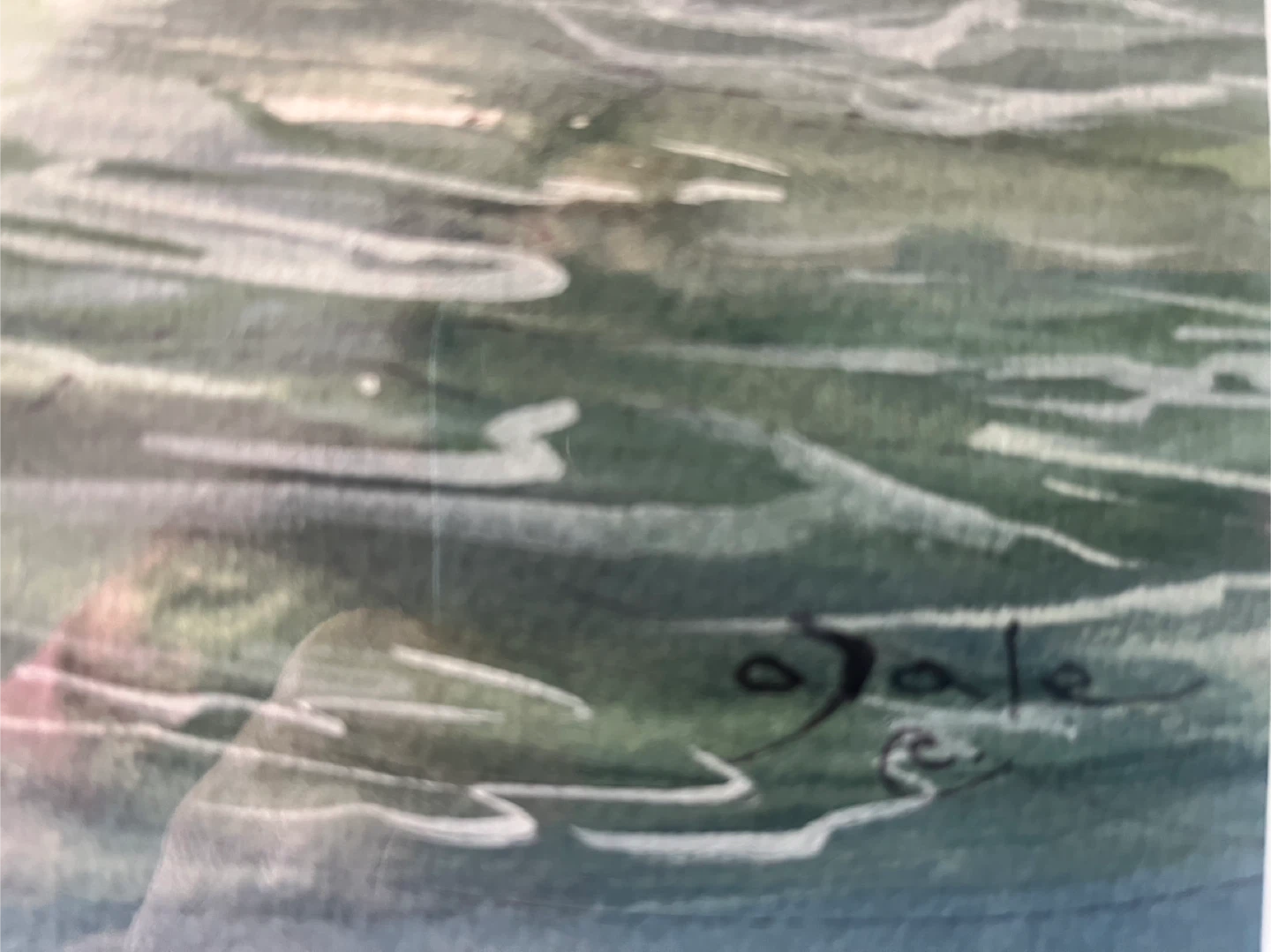 Original Art- Watercolour, 1997, by A. Dale - Running Stream - photo 2