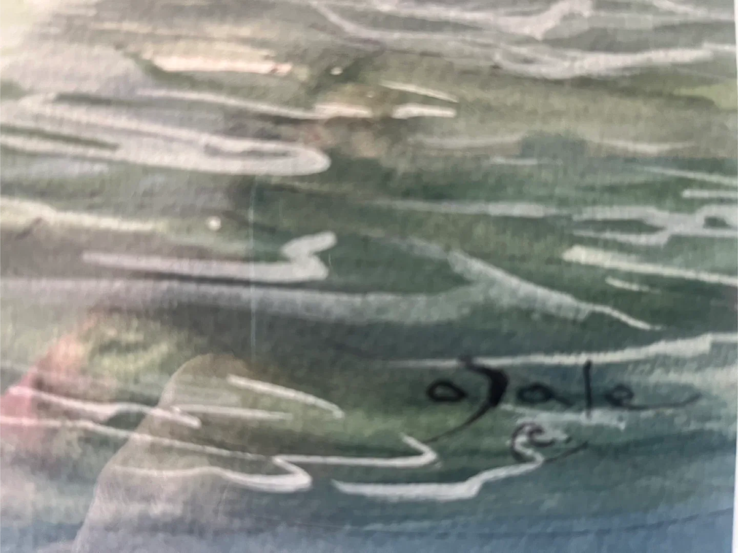 Original Art- Watercolour, 1997, by A. Dale - Running Stream image indicator(2)