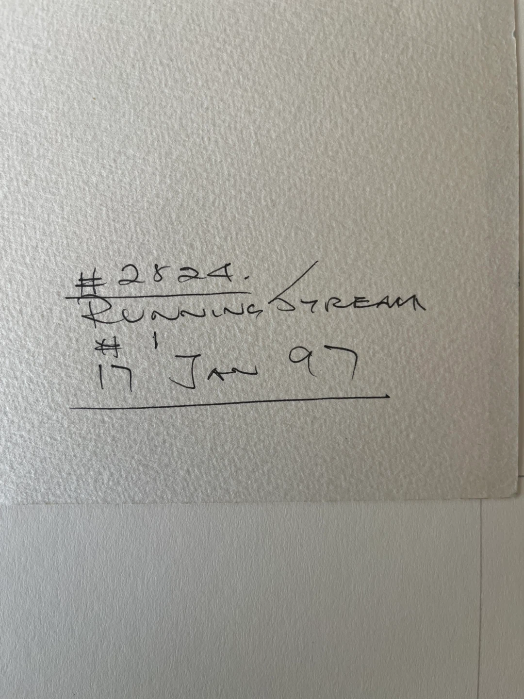 Original Art- Watercolour, 1997, by A. Dale - Running Stream - photo 3