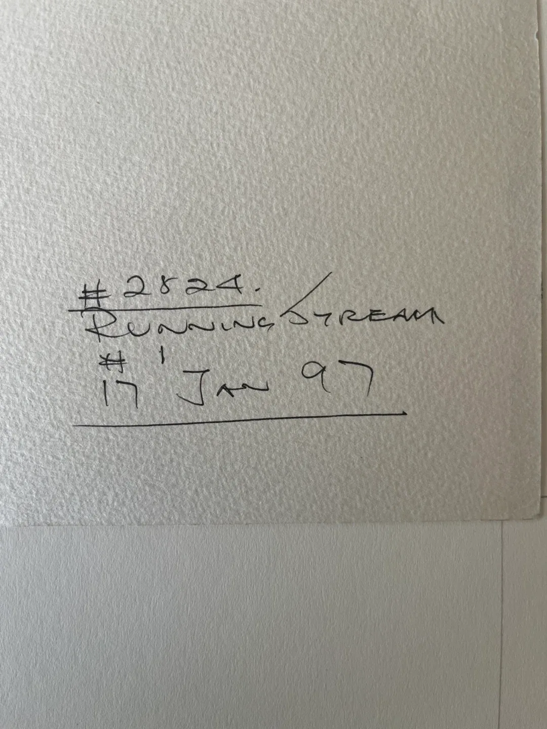 Original Art- Watercolour, 1997, by A. Dale - Running Stream image indicator(3)