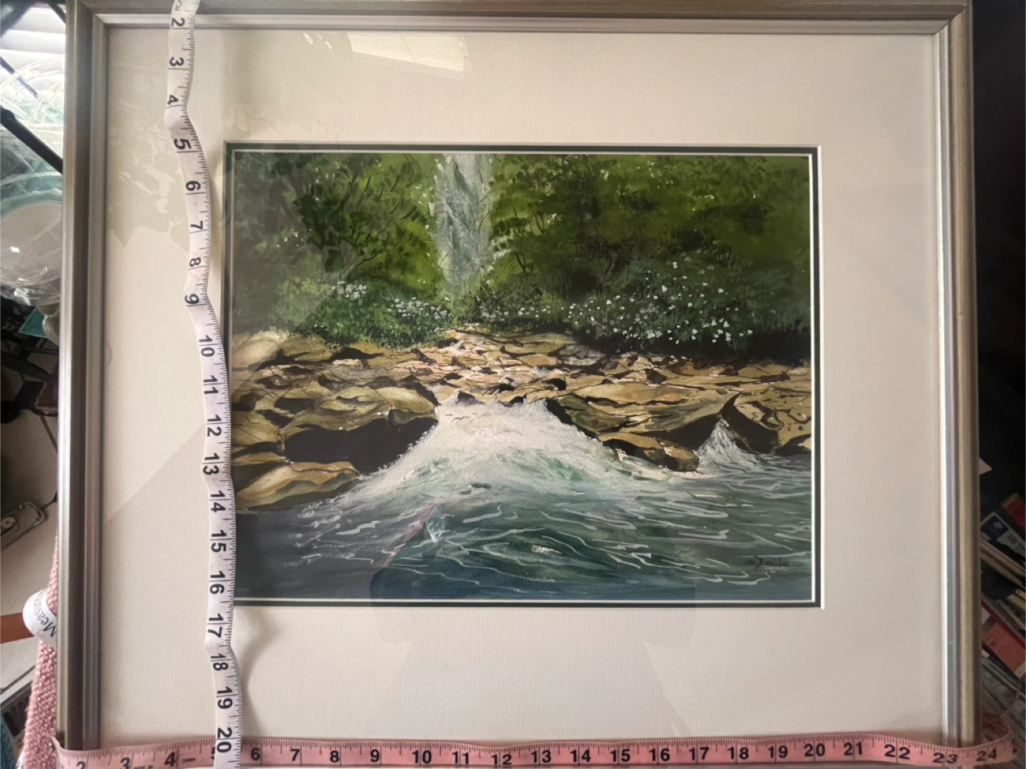 Original Art- Watercolour, 1997, by A. Dale - Running Stream - photo 5