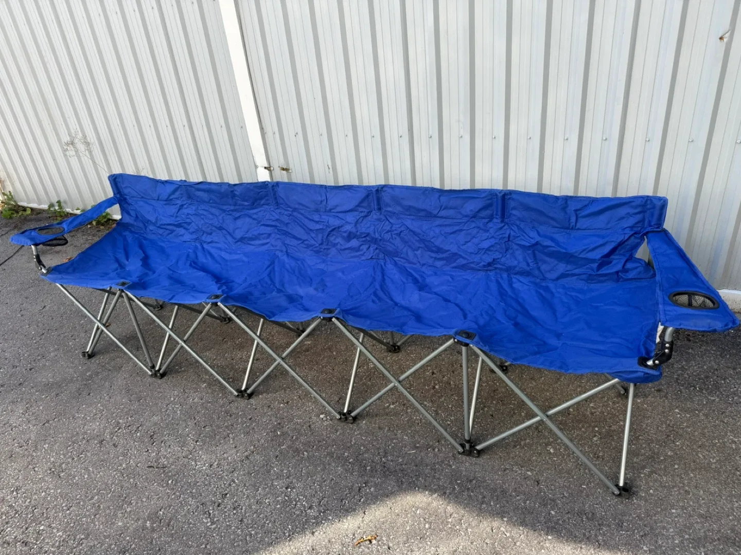 Outdoor Works Team Sports Bench - Blue image indicator(3)