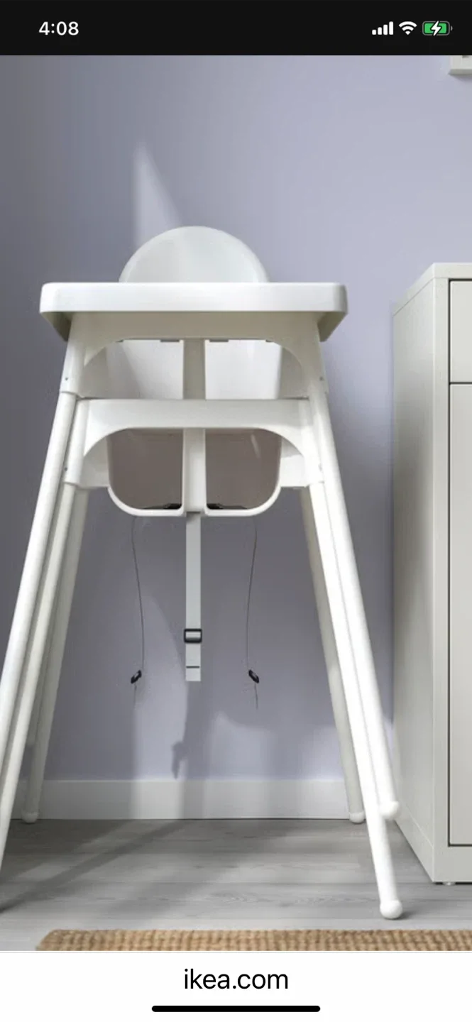 IKEA Antilop High Chair - White thumbnail