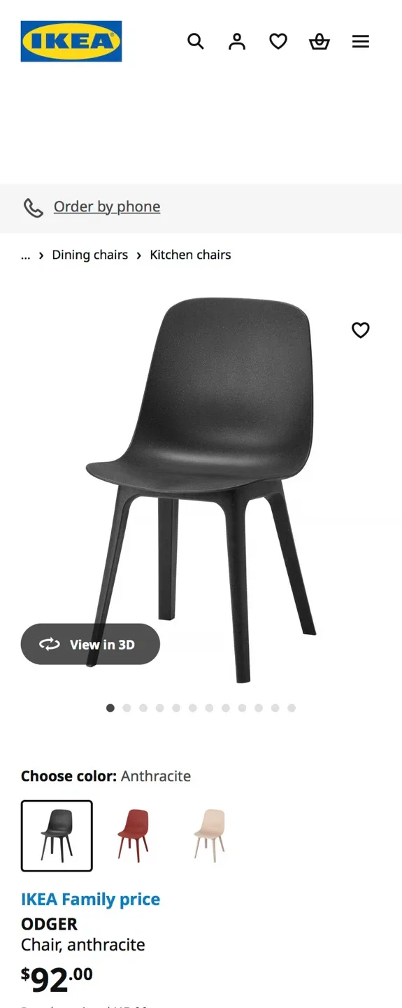 2 ikea navy chairs (price is for both) image indicator(4)