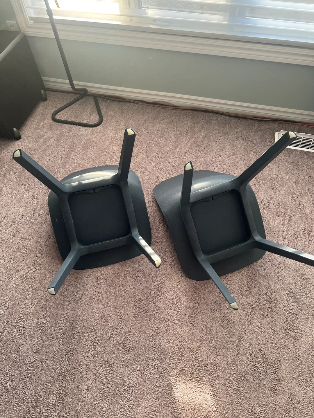 2 ikea navy chairs (price is for both) image indicator(3)