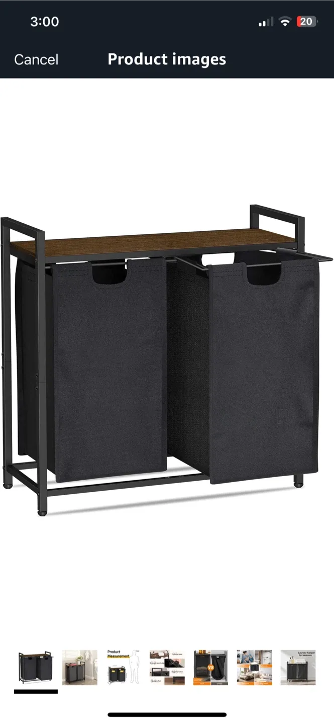 Vautrezon Double Laundry Hamper Sorter image indicator(2)