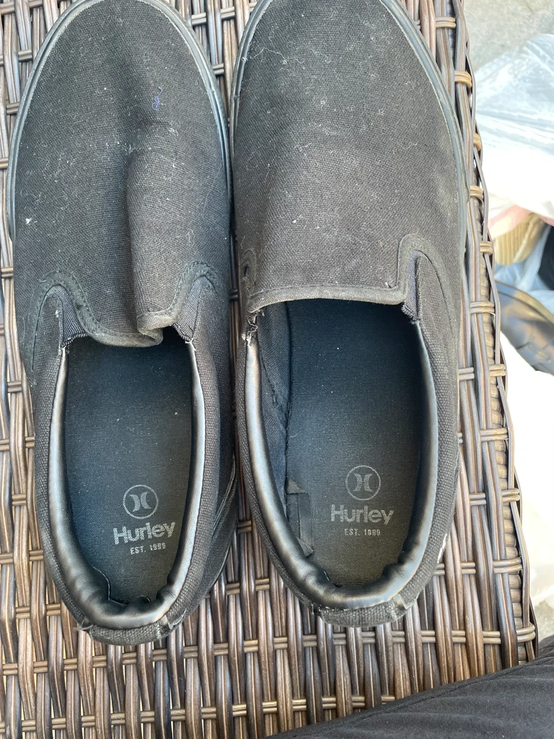 Hurley Black Slip-On Shoes thumbnail