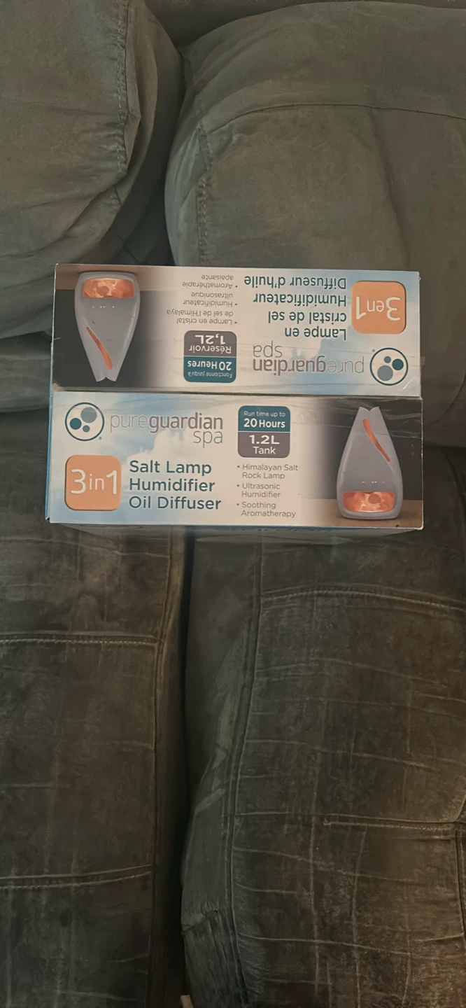 PureGuardian SPA 3-in-1 Salt Lamp Humidifier Oil Diffuser - photo 2