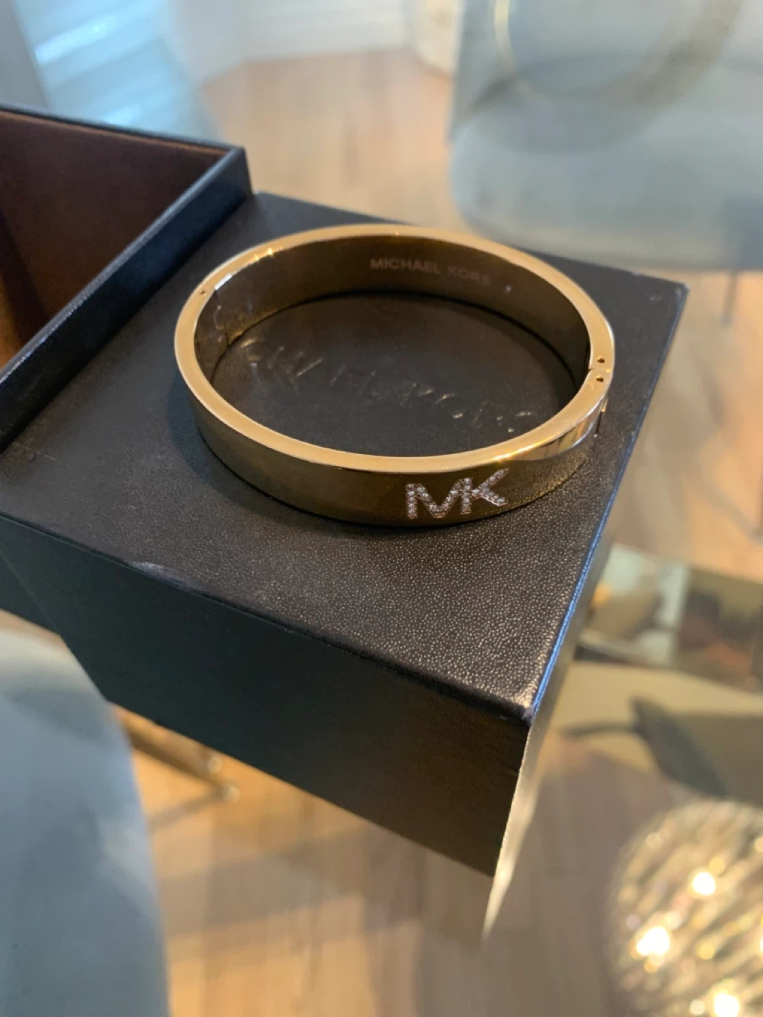 Michael Kors Gold Bangle Bracelet with Box