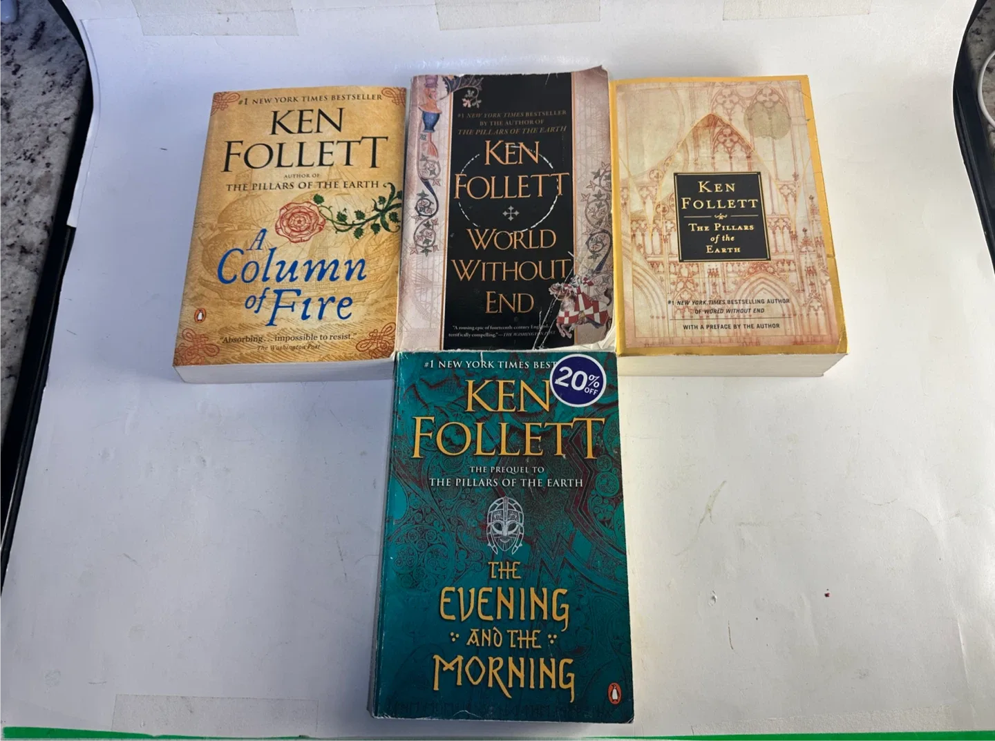 Ken Follett Book Lot: Pillars of the Earth Series thumbnail