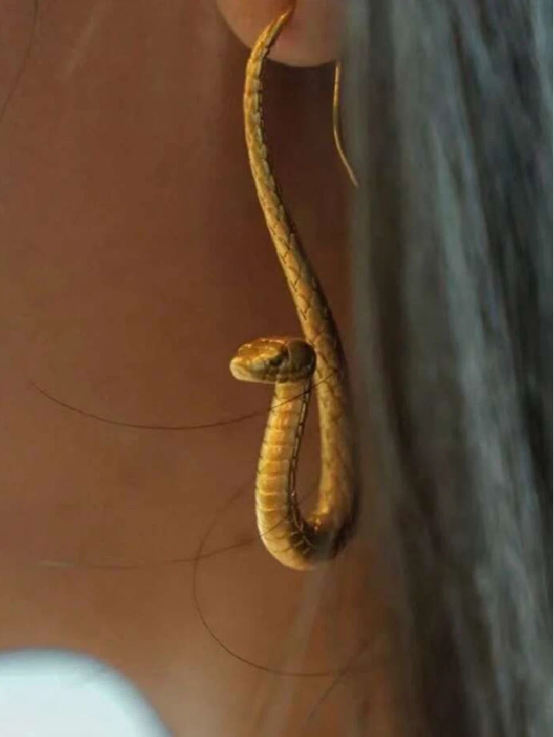 Snake Drop Earrings -Cleopatra costume