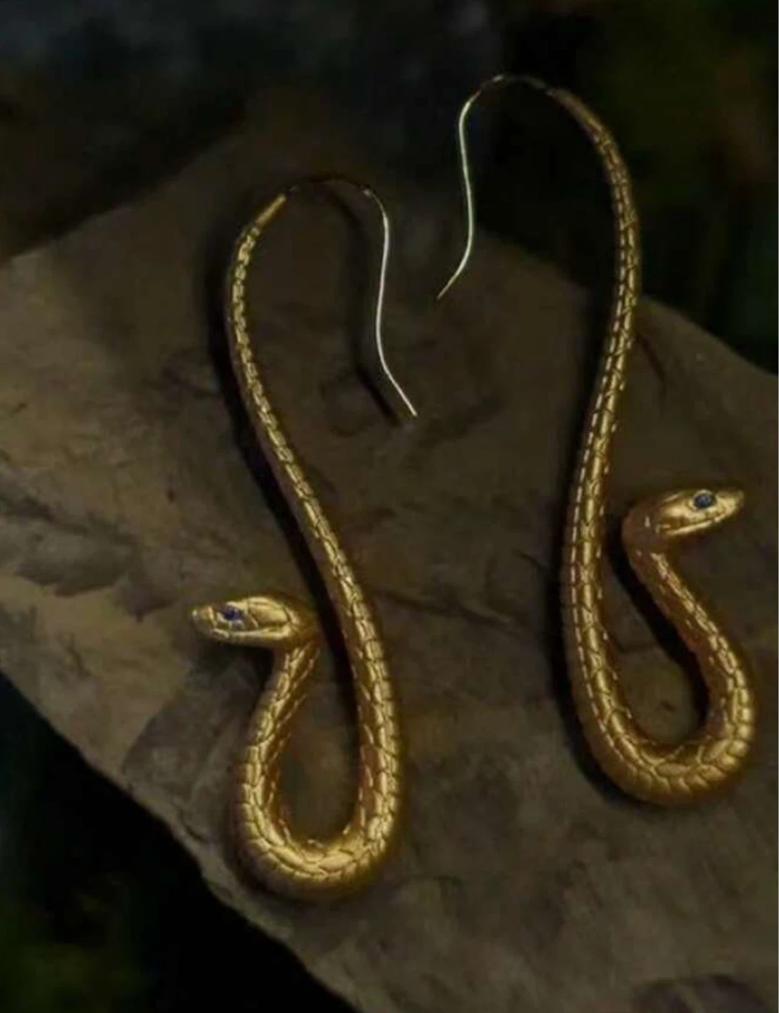 Snake Drop Earrings -Cleopatra costume - photo 2