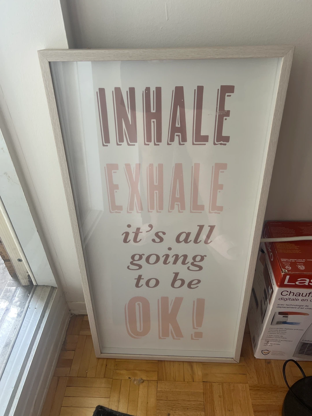 Inhale Exhale Framed Wall Art