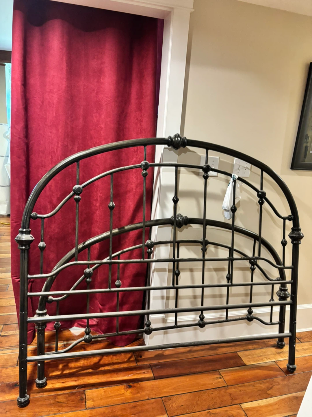 Queen Metal Headboard, Footboard and Rails - photo 3