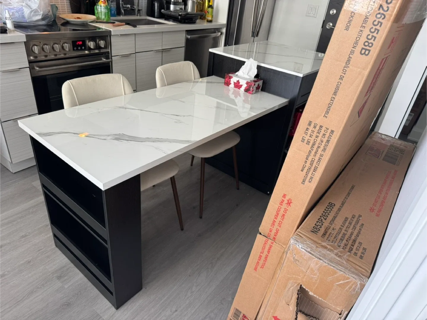 Brand New Extendable Kitchen Island - image indicator(2)