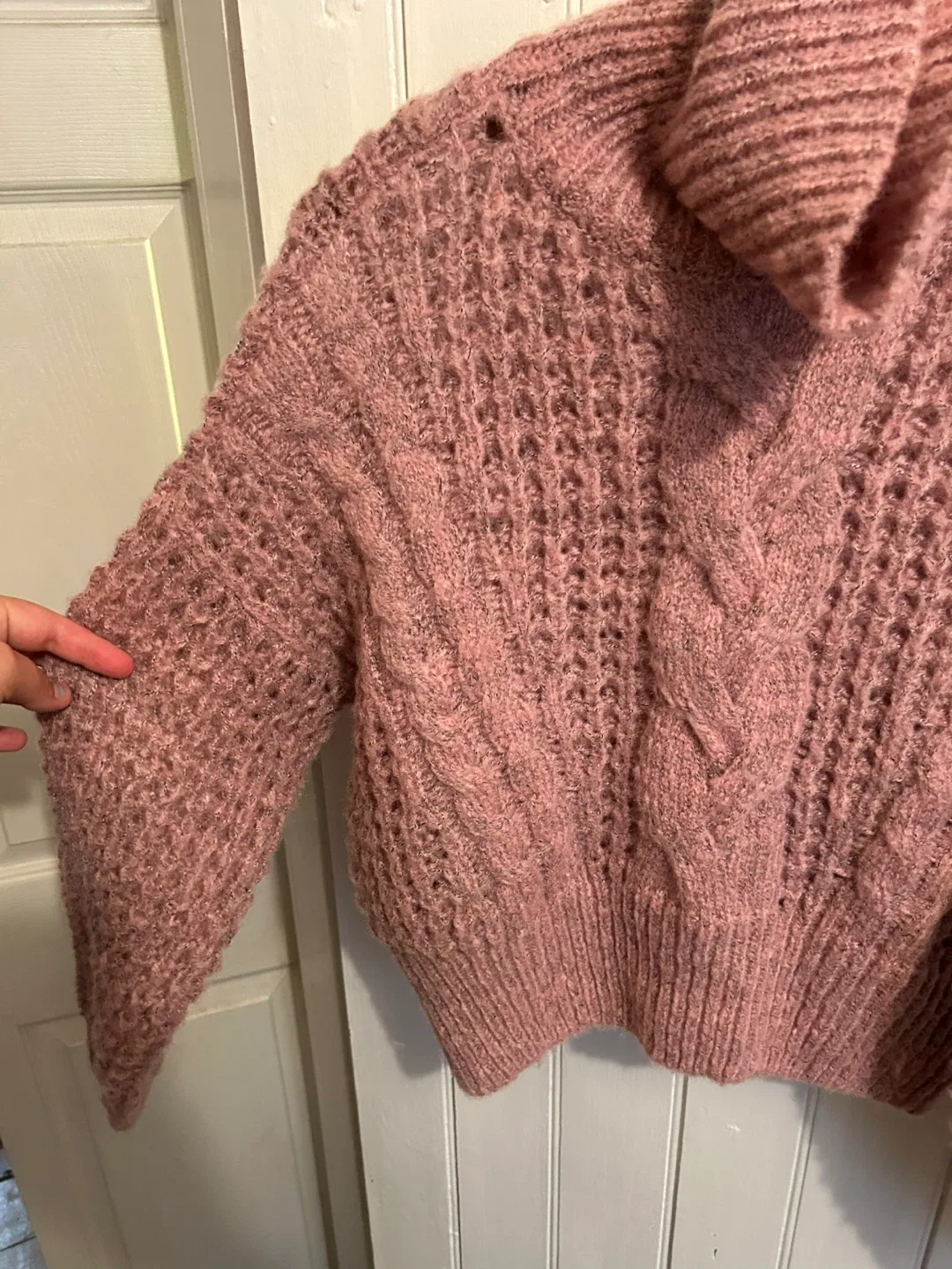 Gentle Fawn Pink Knit Sweater - Size XS image indicator(2)